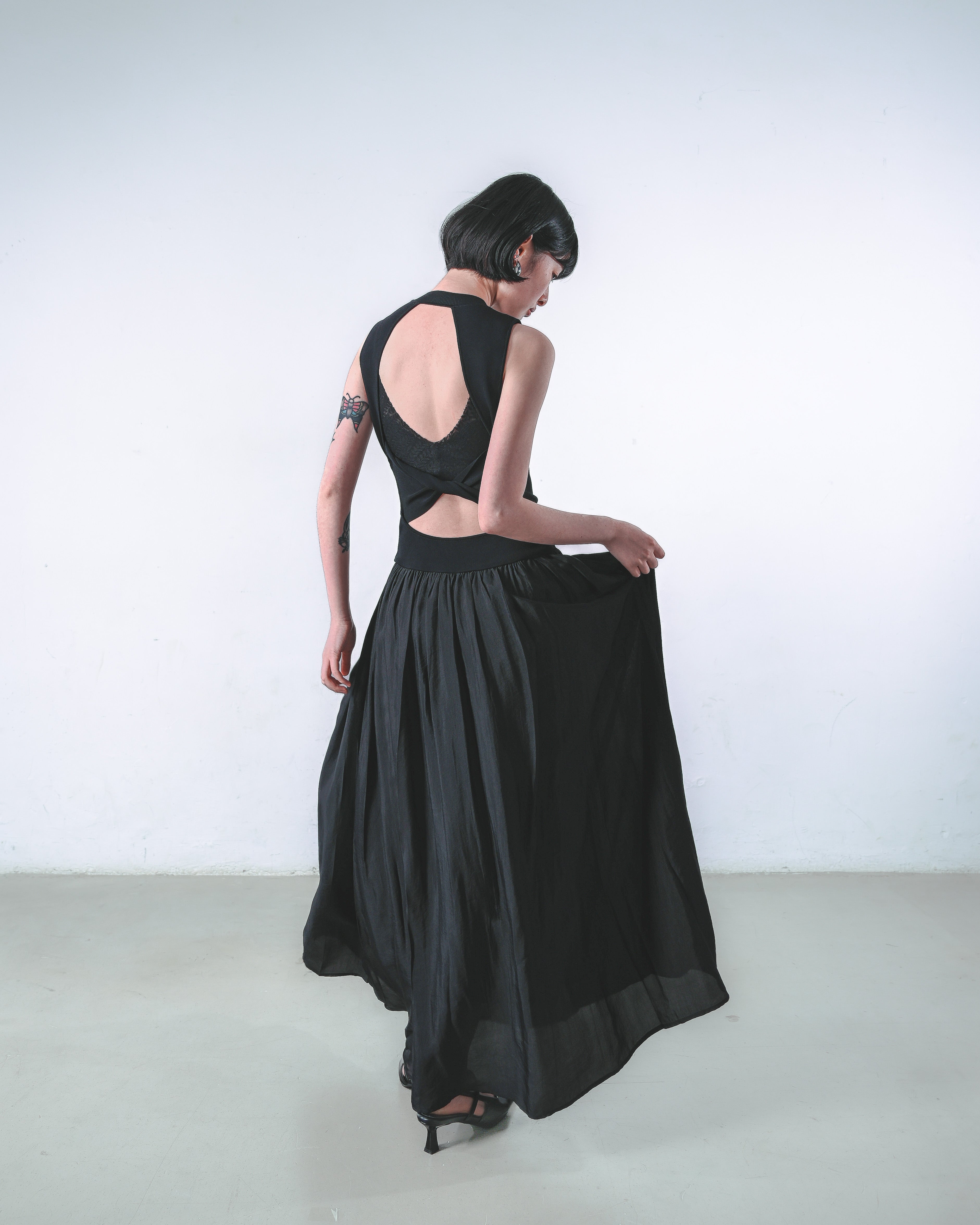Open-Back Spring Dress