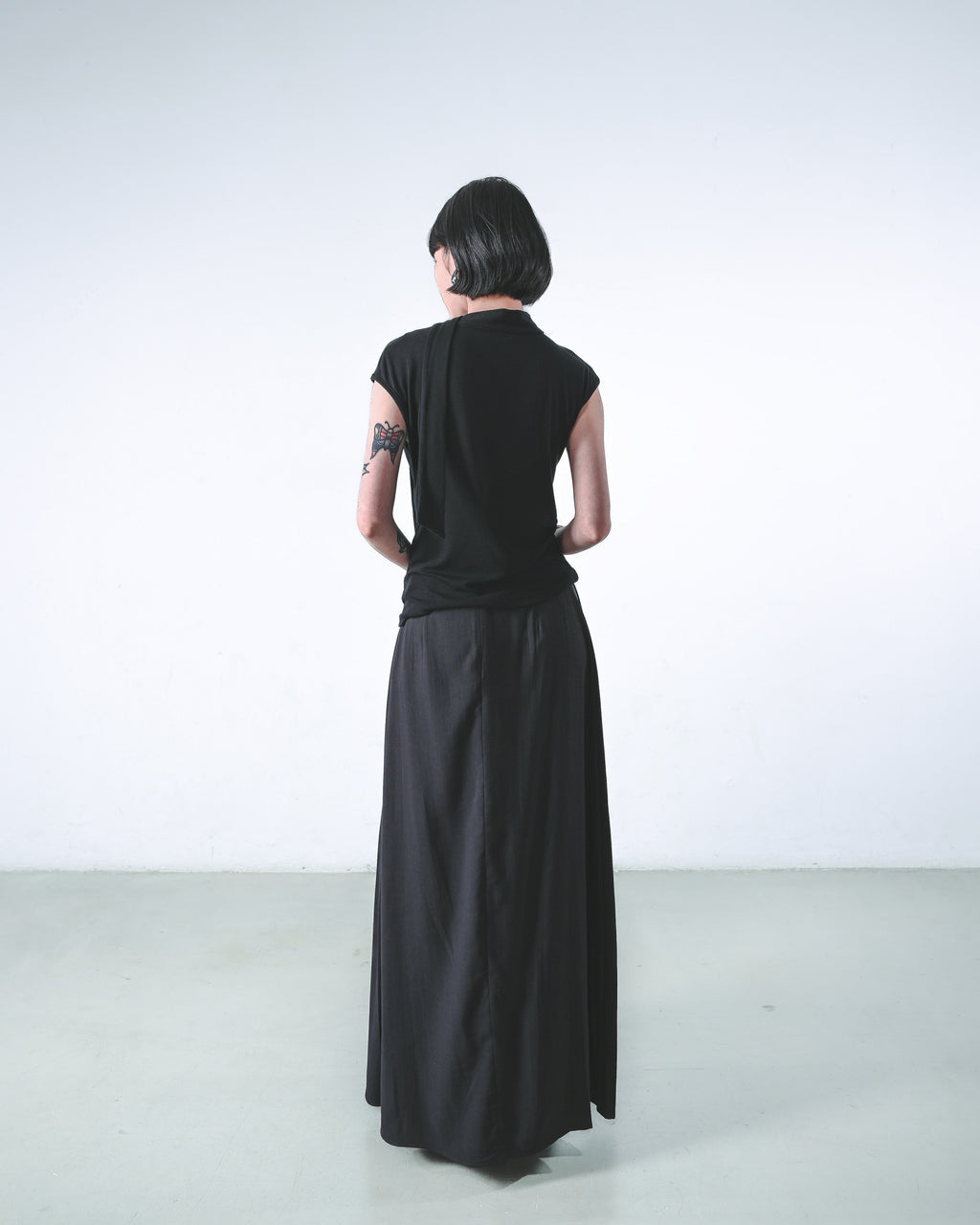 Flowing Wide-Leg Skirt Pants