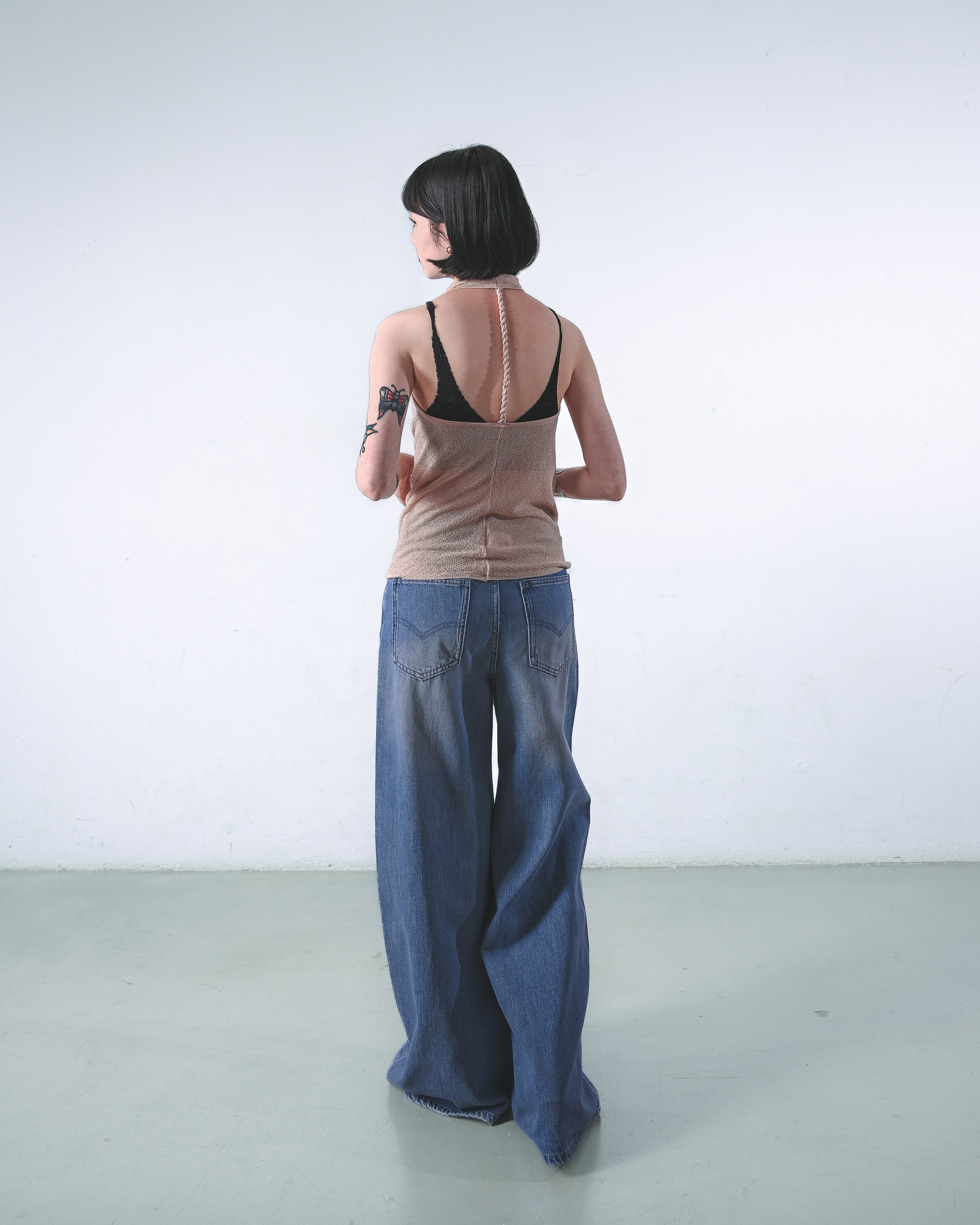 Flared Wide-Leg Jeans