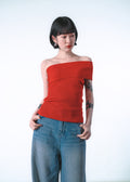One-Shoulder Knit Tube Top