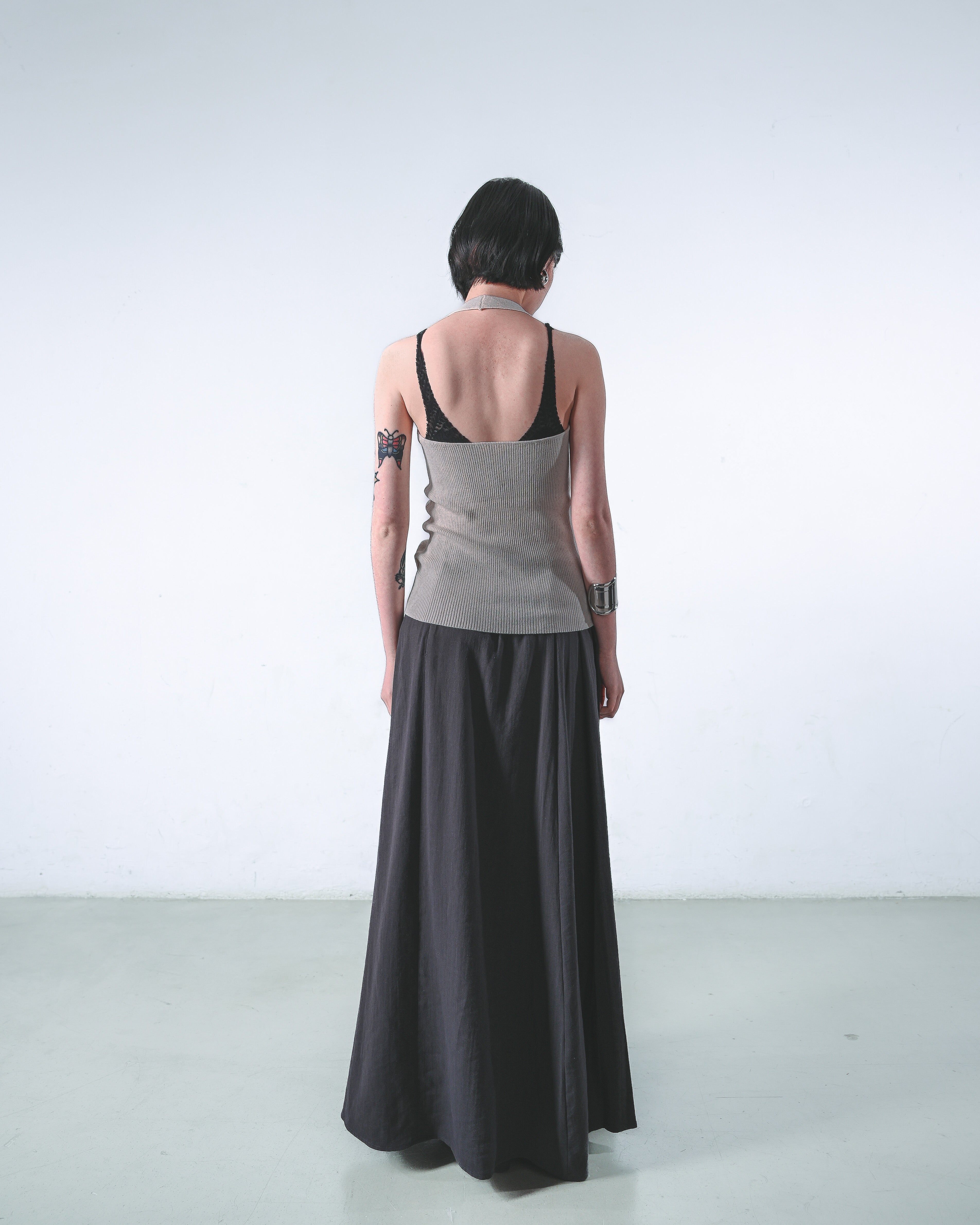 Flowing Wide-Leg Skirt Pants