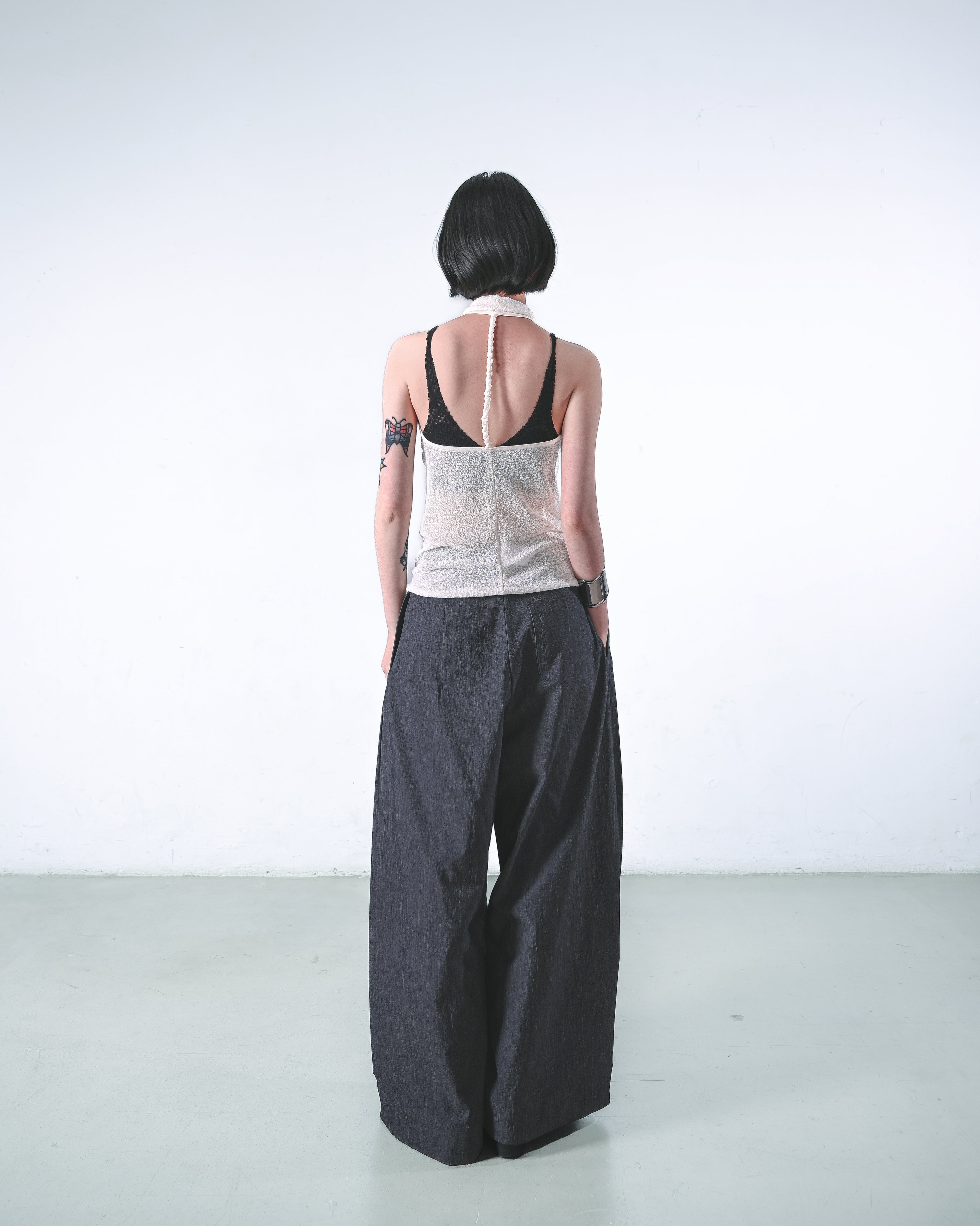Wide-Leg Spring Trousers