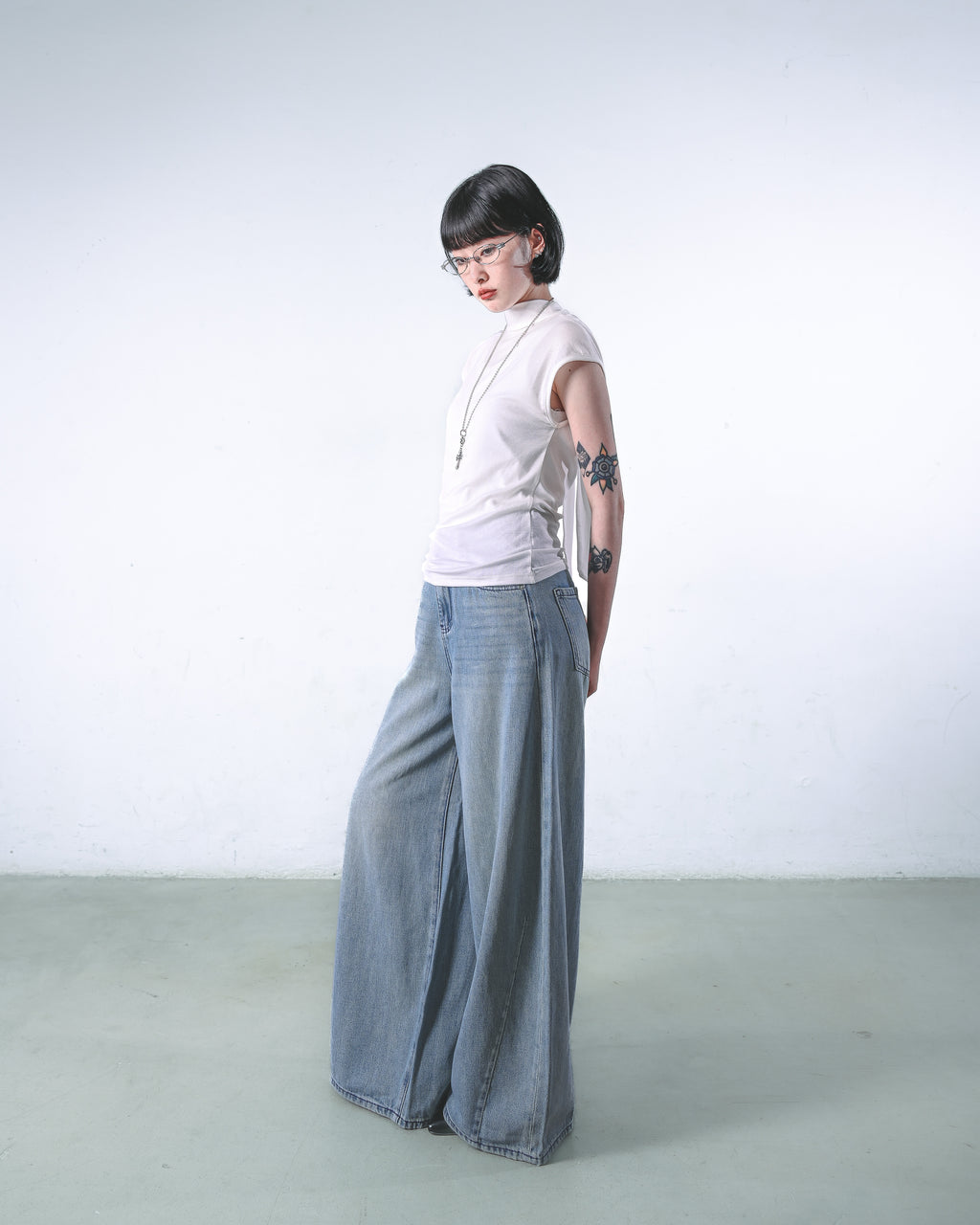 Tie‑Neck Knit Top