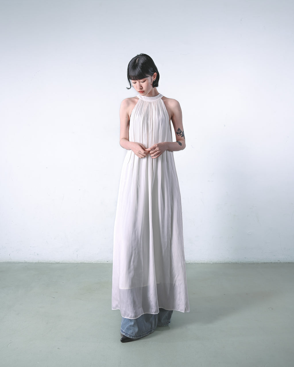 Halter-Neck Spring Dress