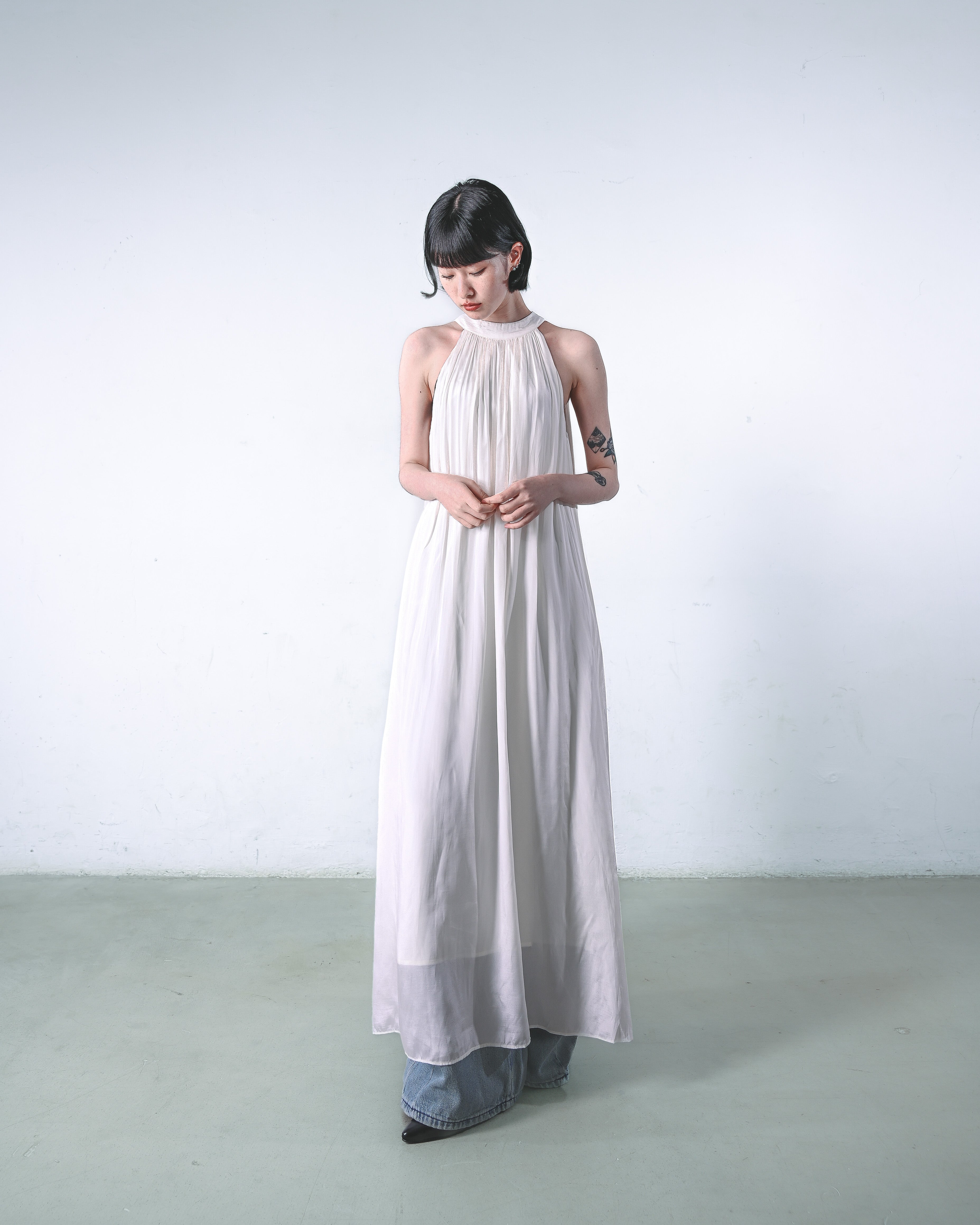 Halter-Neck Spring Dress