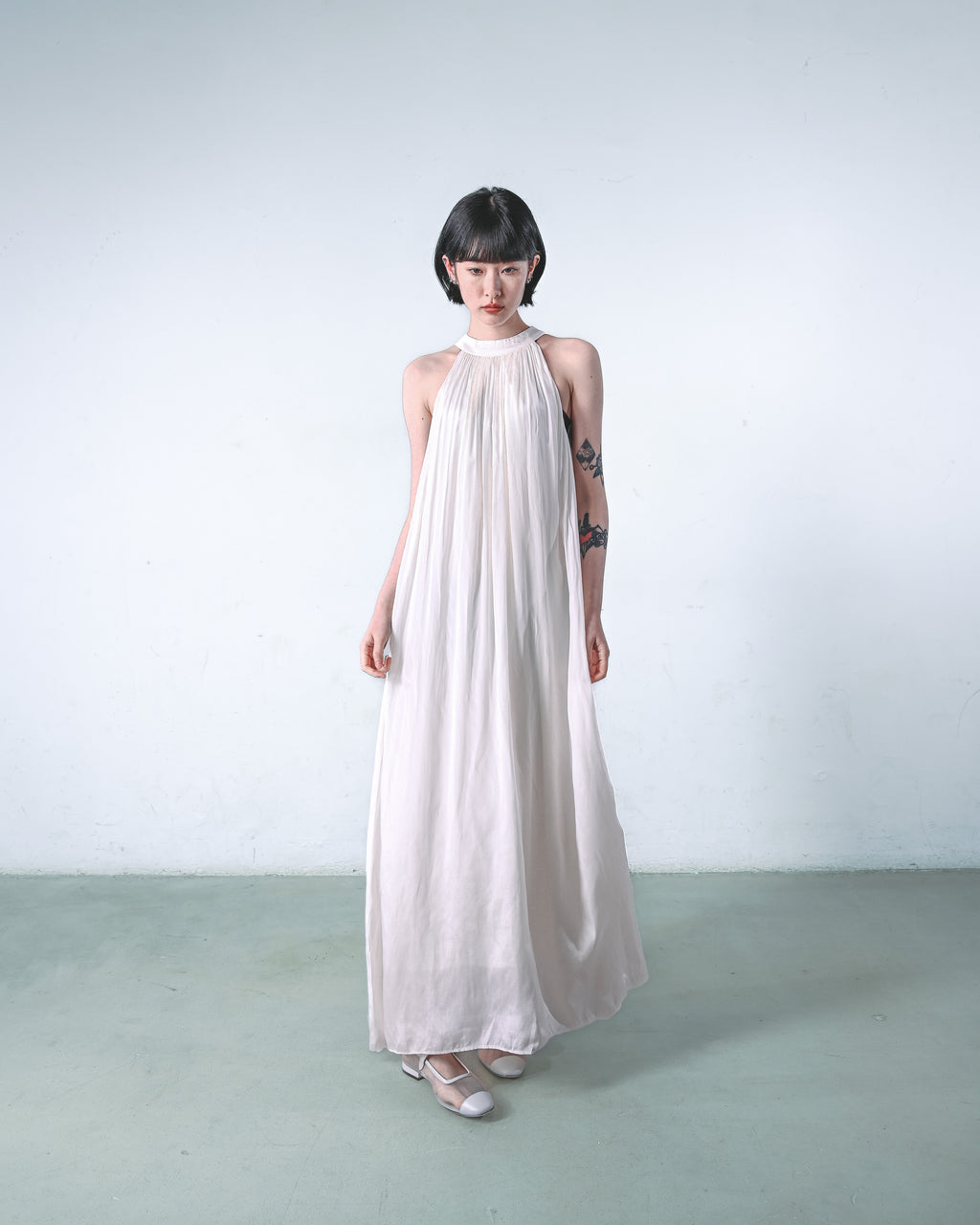 Halter-Neck Spring Dress