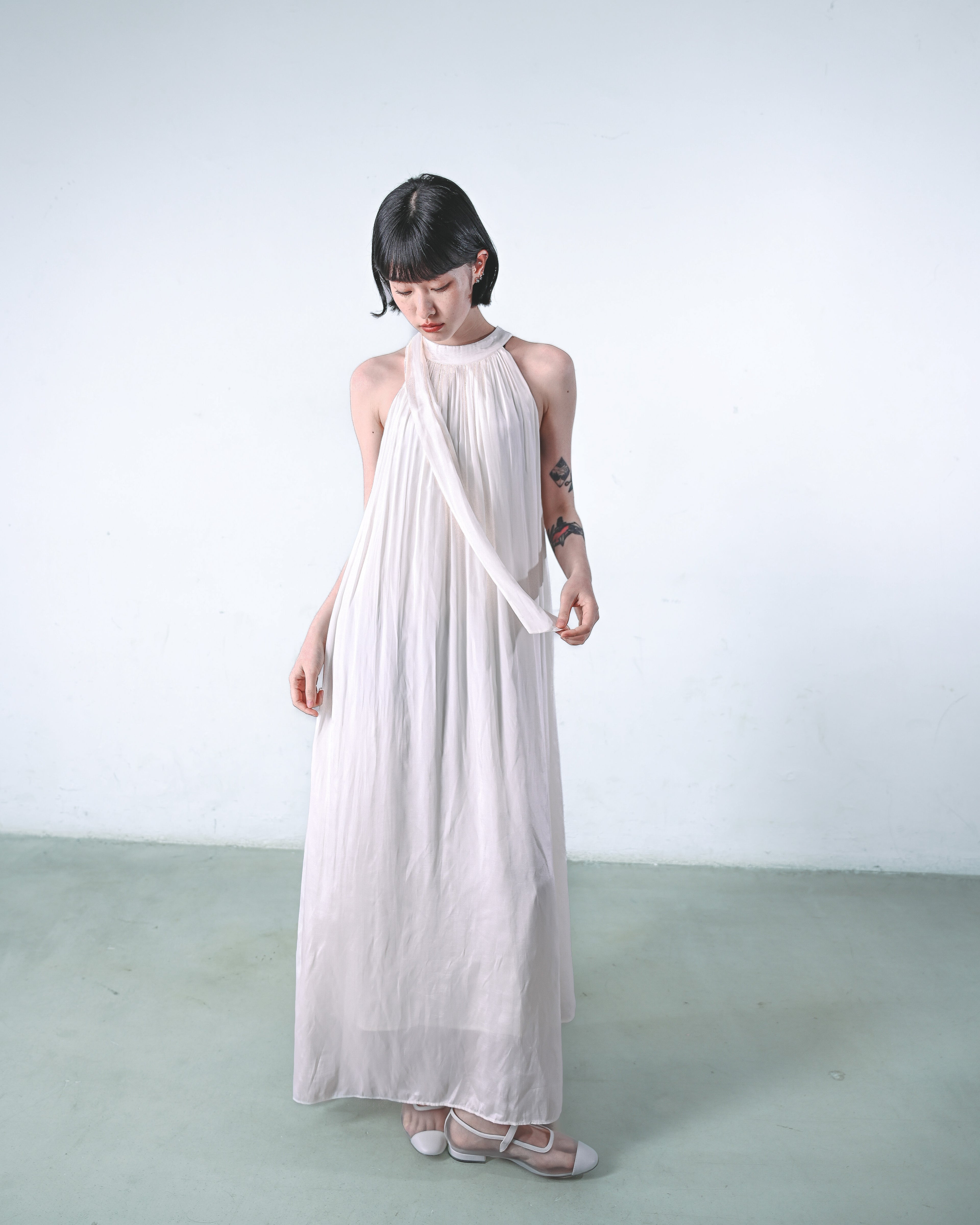Halter-Neck Spring Dress