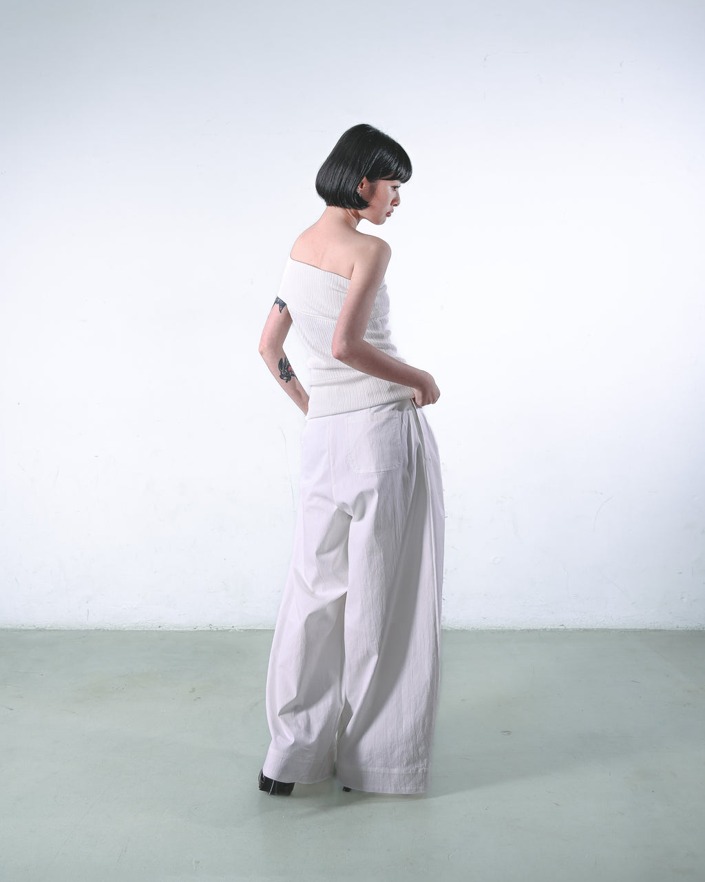 Wide-Leg Spring Trousers