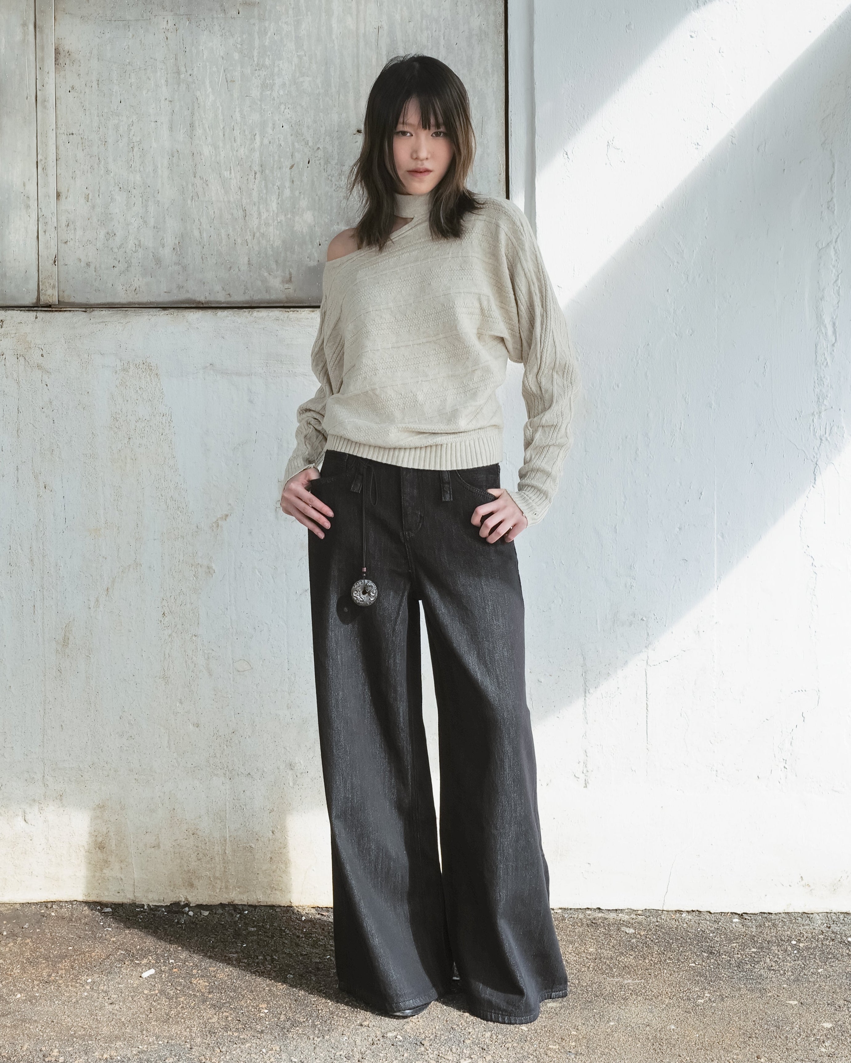 Off-the-Shoulder Sweater