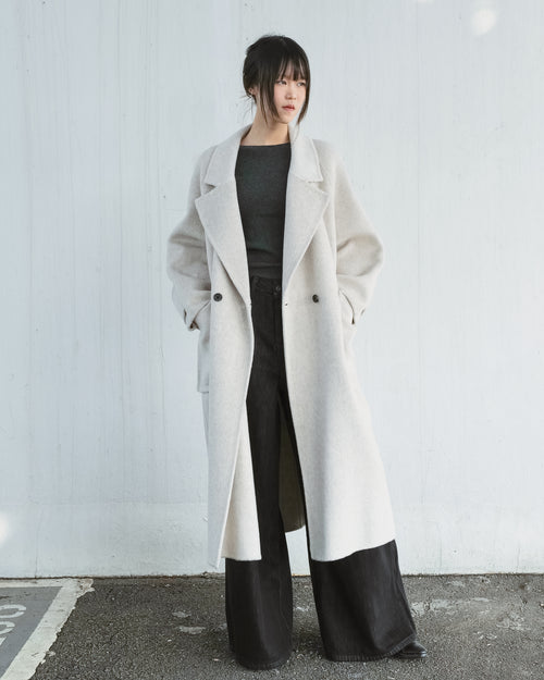 Double-Pocket Long Coat