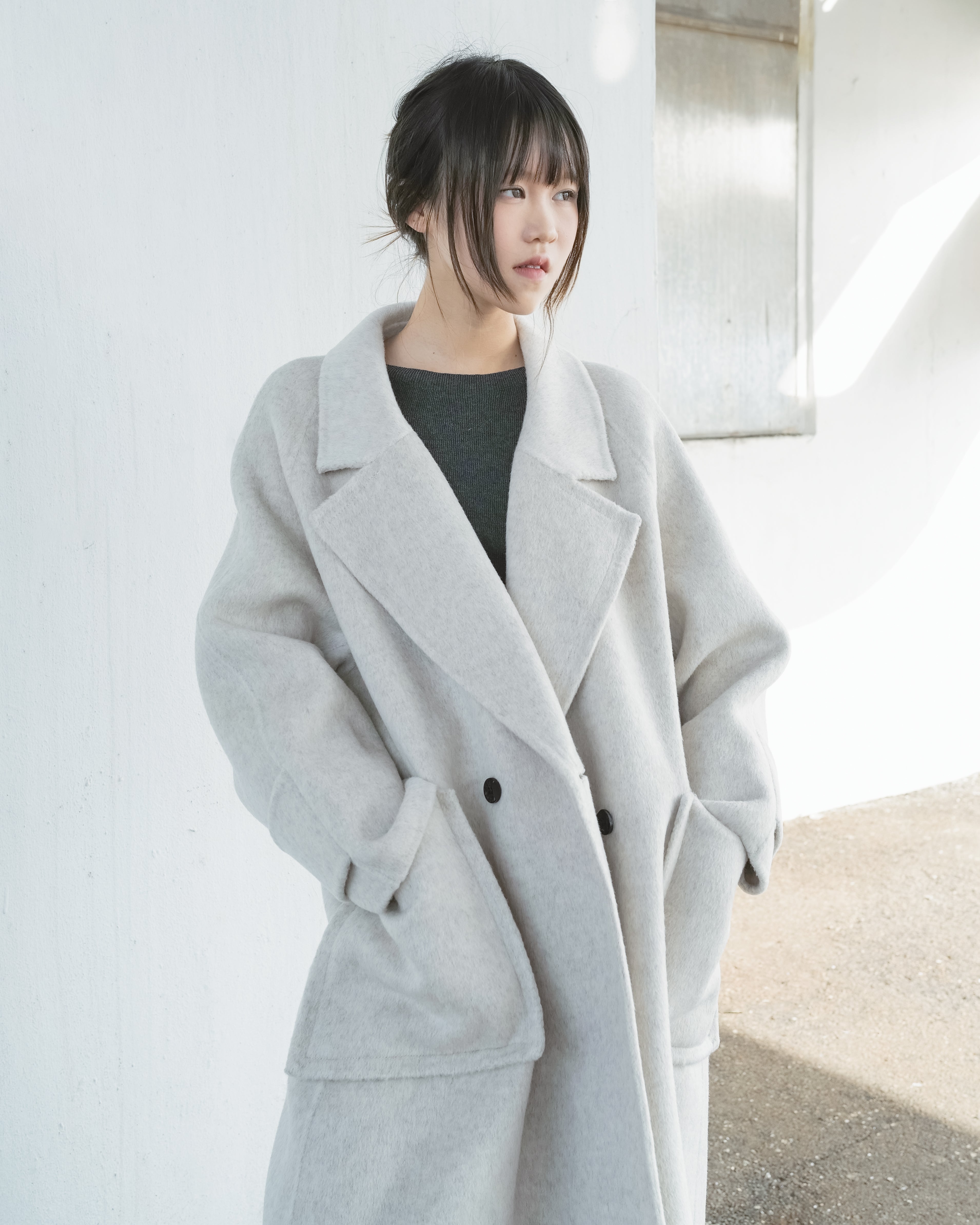 Double-Pocket Long Coat