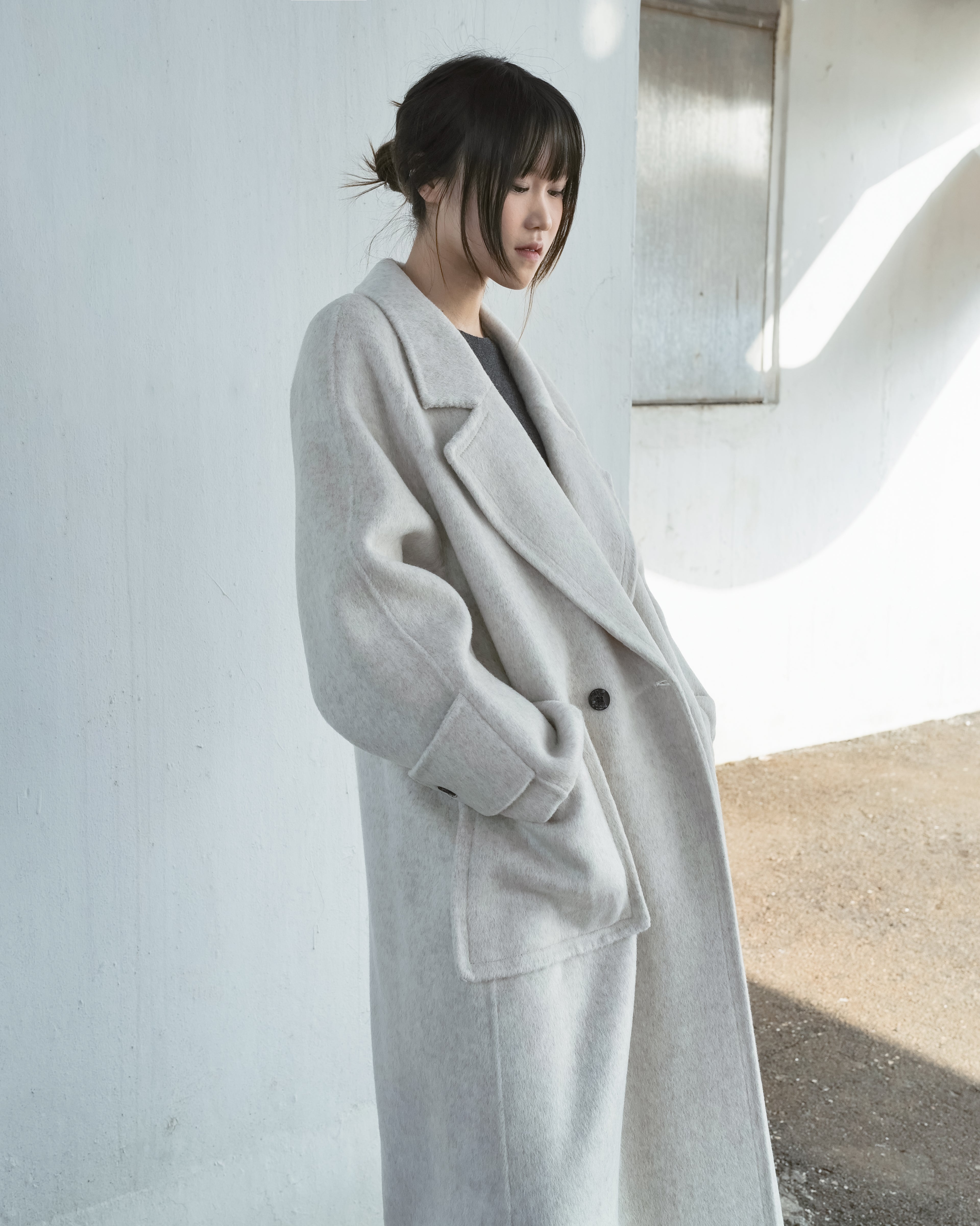 Double-Pocket Long Coat
