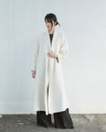 Wide-Lapel Long Coat
