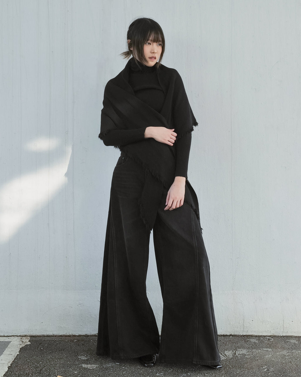 Knit Set - Turtleneck Sweater with Matching Scarf