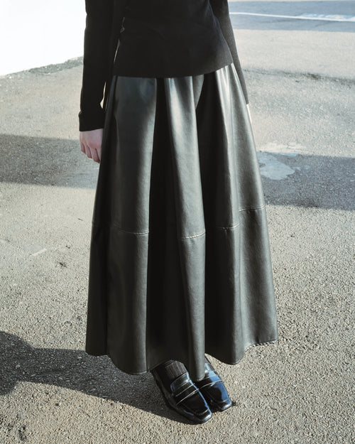 A-Line PU Skirt